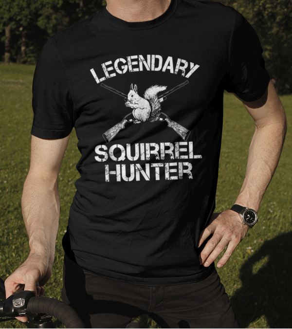 Legendary Squirrel Hunter Crossed Rifles T-Shirt