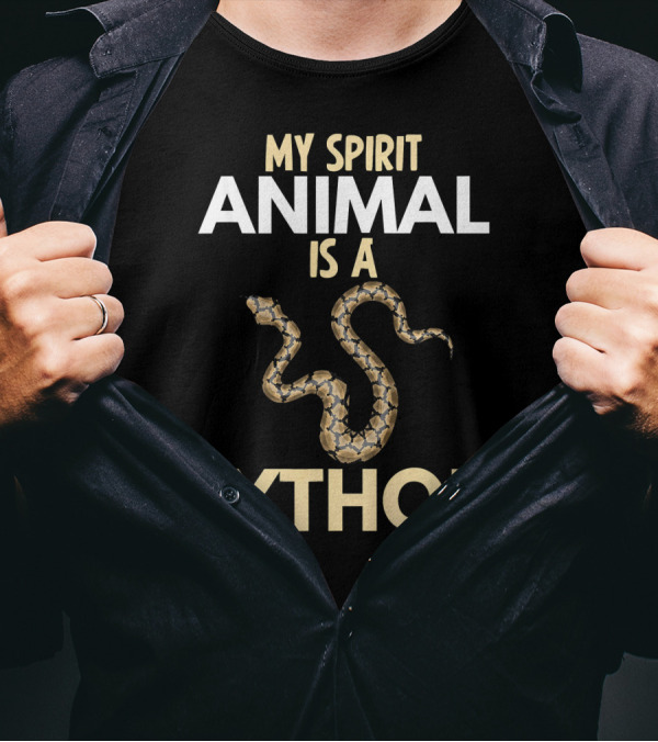 My Spirit Animal Is A Python Reptile Lover T-Shirt