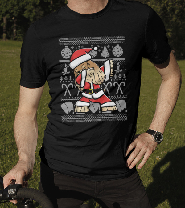 Cocker Spaniel Santa Dab Christmas T-Shirt