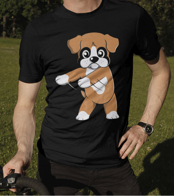 Boxer Dog Flossing Dance Move Floss T-Shirt