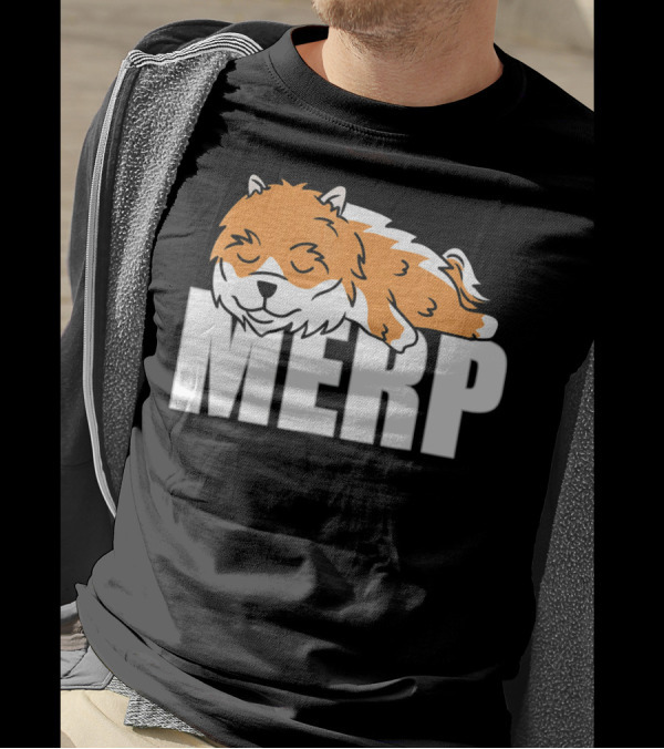 Pomeranian Merp Meme Dog Internet Humor T-Shirt