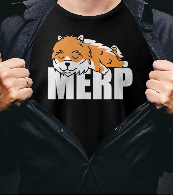 Pomeranian Merp Meme Dog Internet Humor T-Shirt