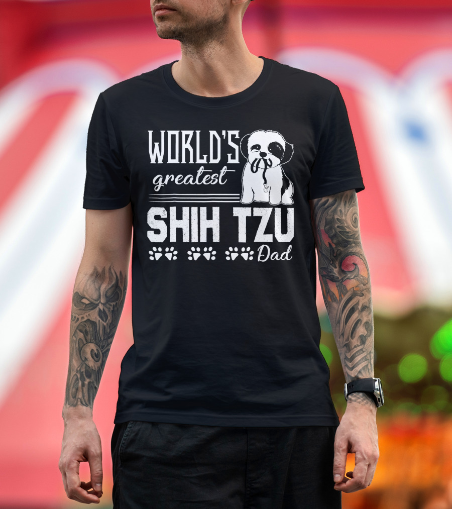 World's Greatest Shih Tzu Dad T-Shirt