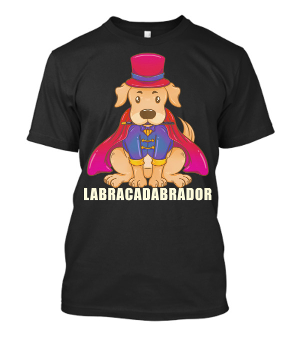 Labracadabrador Funny Labrador Retriever With Magic Hat And Cape T-Shirt