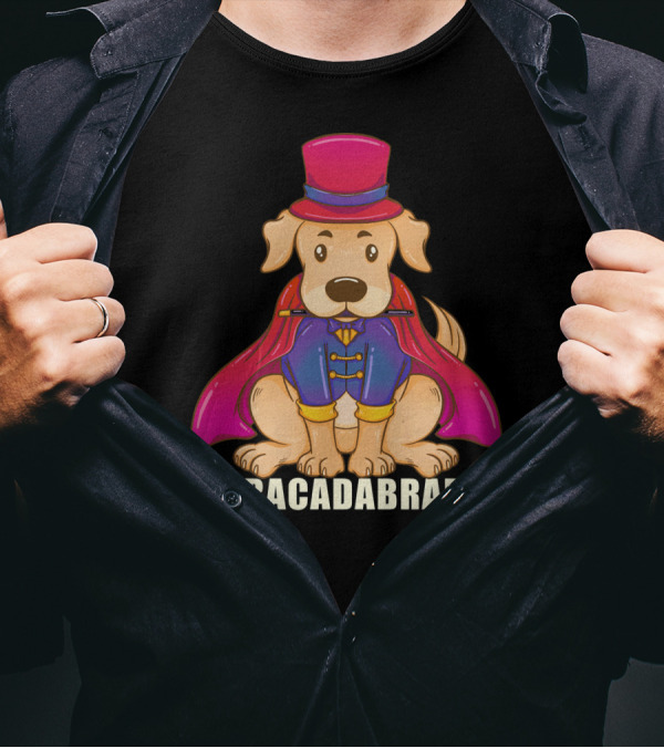 Labracadabrador Funny Labrador Retriever With Magic Hat And Cape T-Shirt