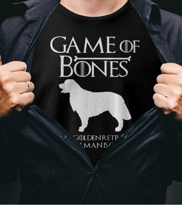Game Of Bones House Golden Retriever The Mailman Is Coming T-Shirt