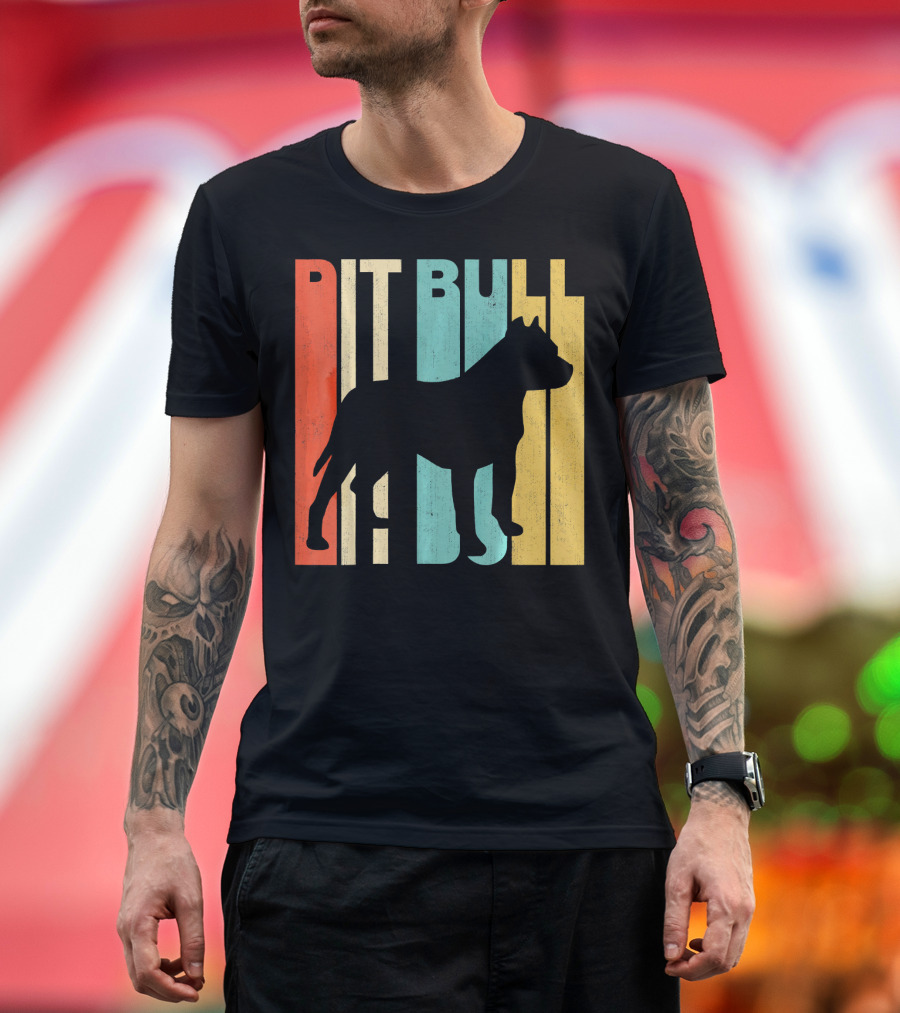 Pit Bull Vintage Retro T-Shirt