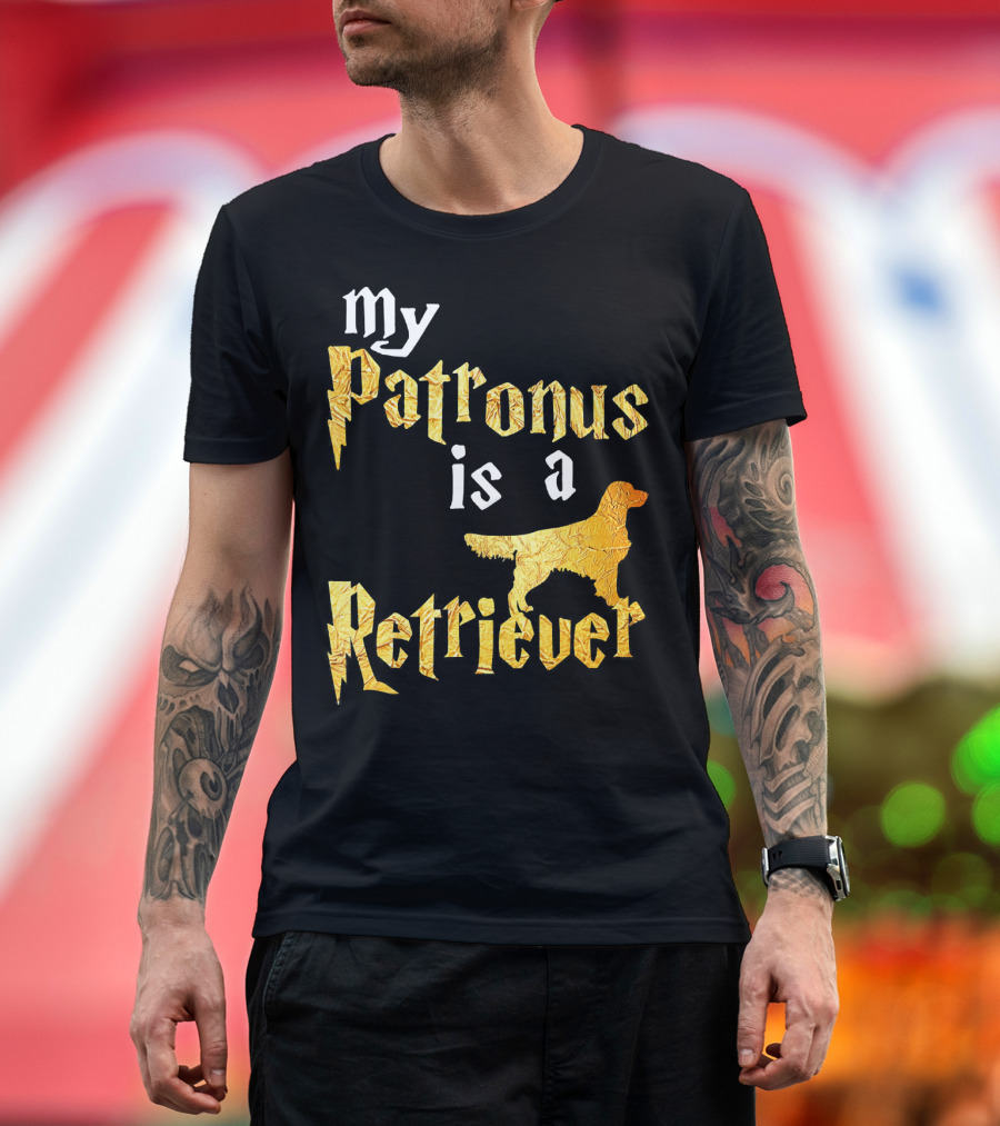 My Patronus Is A Retriever Gold Dog T-Shirt