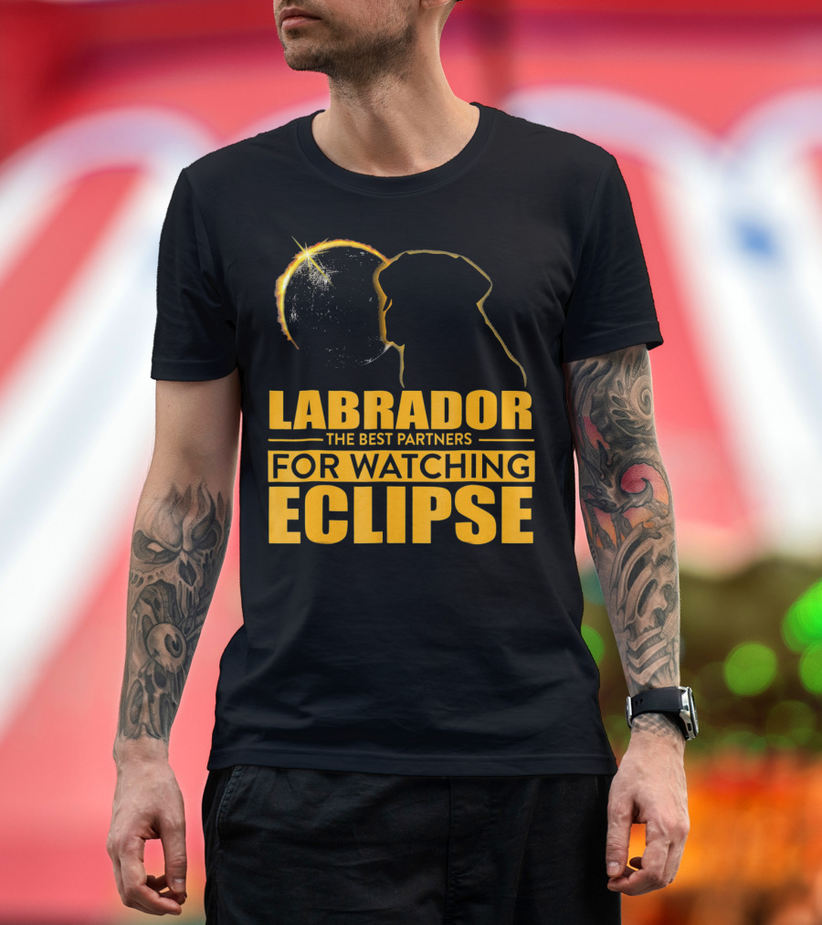 Labrador The Best Partners for Watching Eclipse T-Shirt
