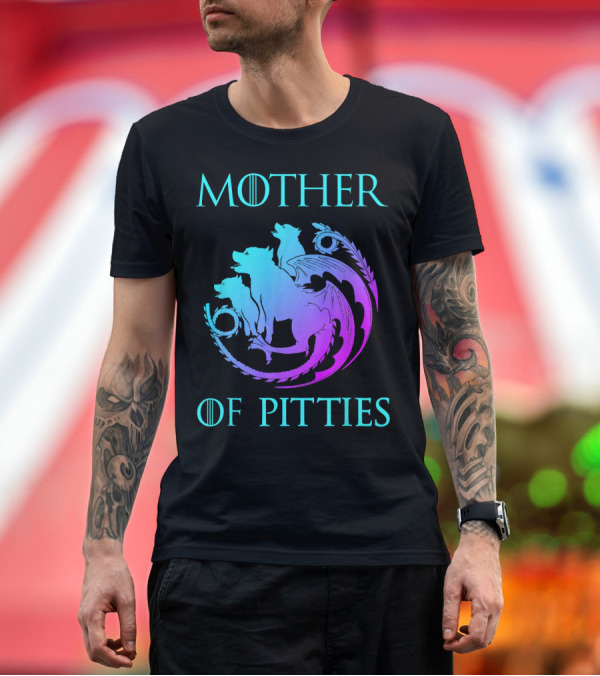 Premium T-Shirt: Mother of Pitties Dragon Emblem T-Shirt Mother of Pitties Dragon Emblem T-Shirt