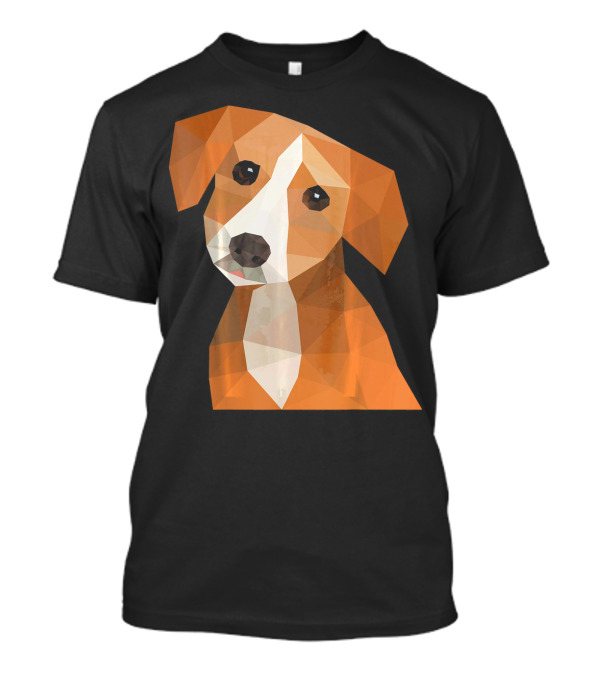 BEAGLE PUPPY DOG Colorful Polygon Art Geometric T-Shirt