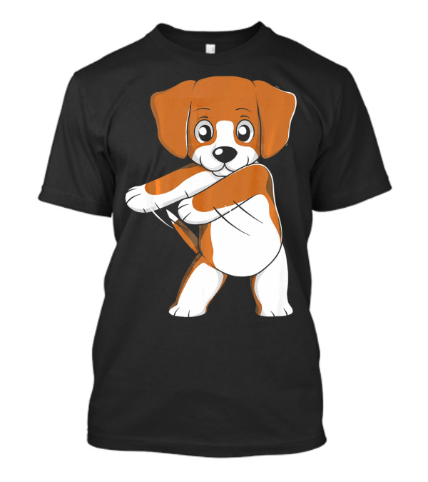 Beagle Flossing Dance Funny Dog Moves T-Shirt