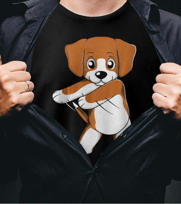 Beagle Flossing Dance Funny Dog Moves T-Shirt