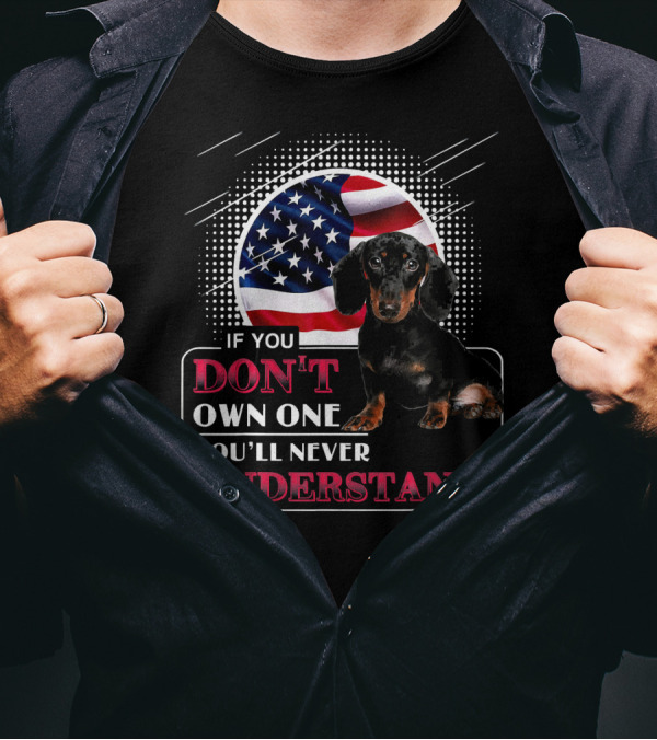 Dachshund If You Don't Own One You'll Never Understand American Flag T-Shirt