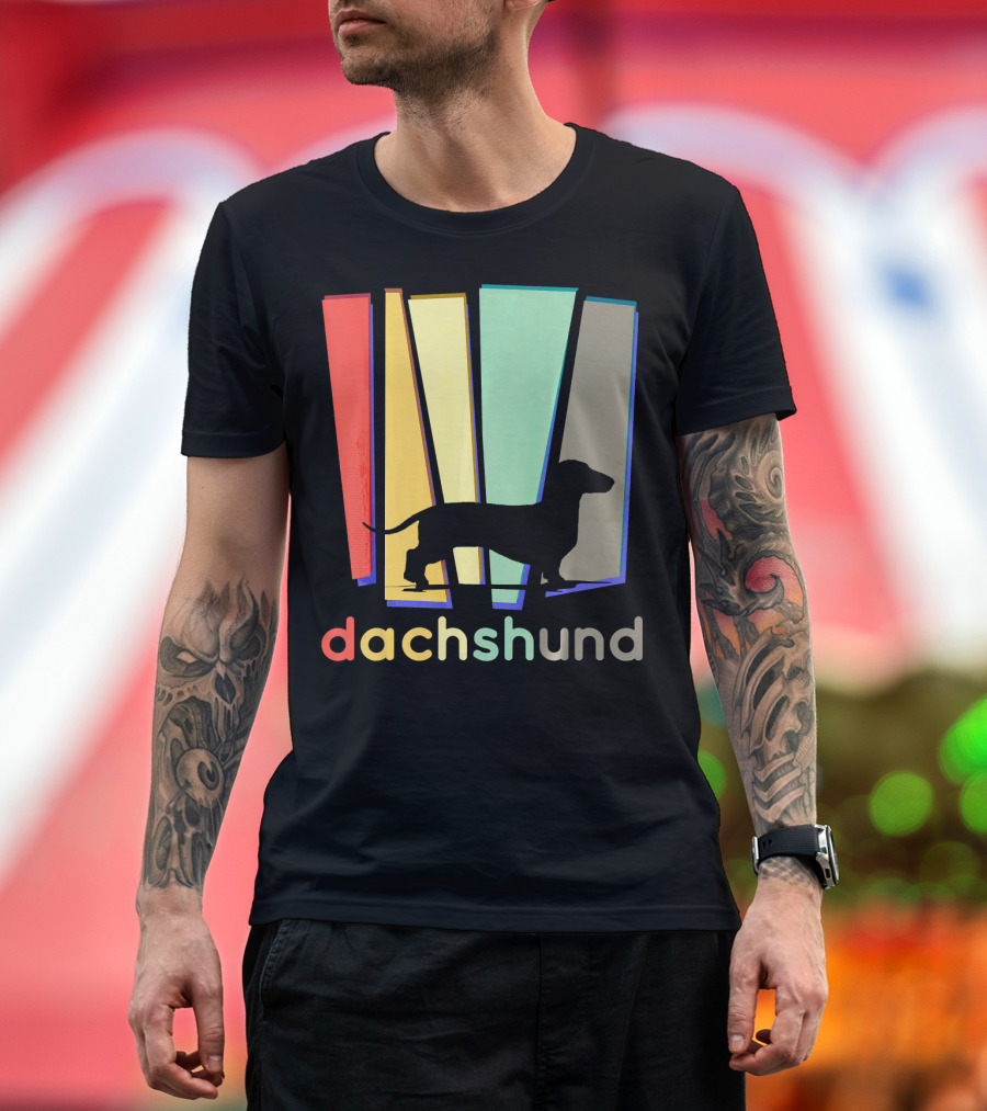 Dachshund Weiner Dog Vintage Retro T-Shirt