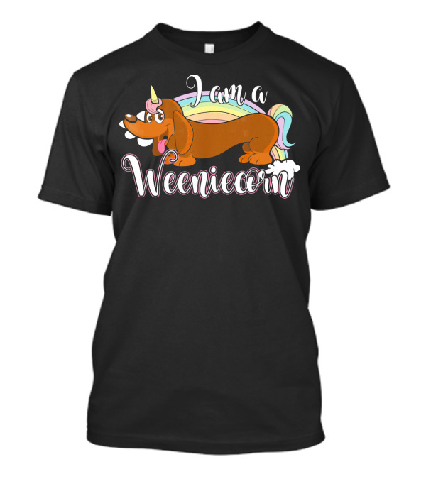 I Am A Weeniecorn Dachshund Rainbow Horn T-Shirt