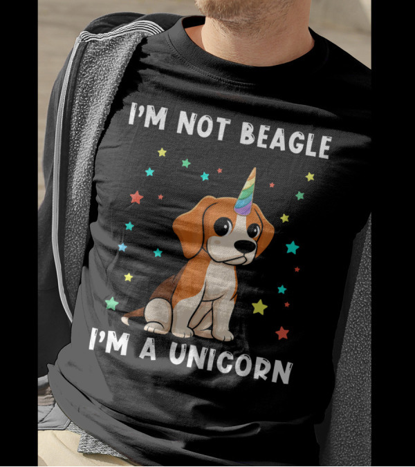 I'm Not Beagle I'm A Unicorn Dog T-Shirt