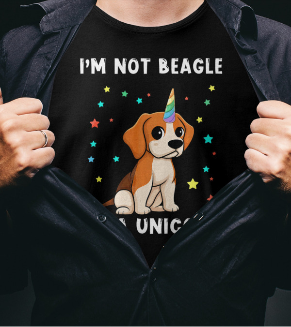 I'm Not Beagle I'm A Unicorn Dog T-Shirt