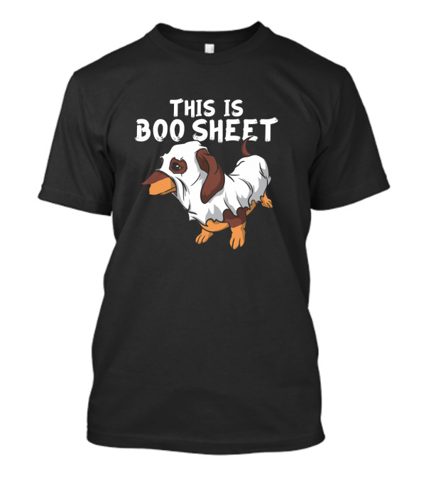 This Is Boo Sheet Dachshund Ghost Weiner T-Shirt
