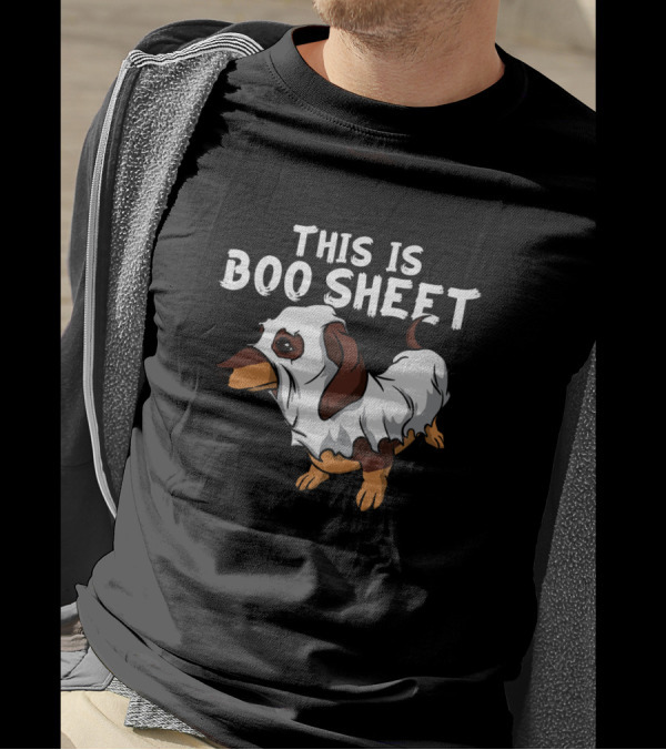 This Is Boo Sheet Dachshund Ghost Weiner T-Shirt