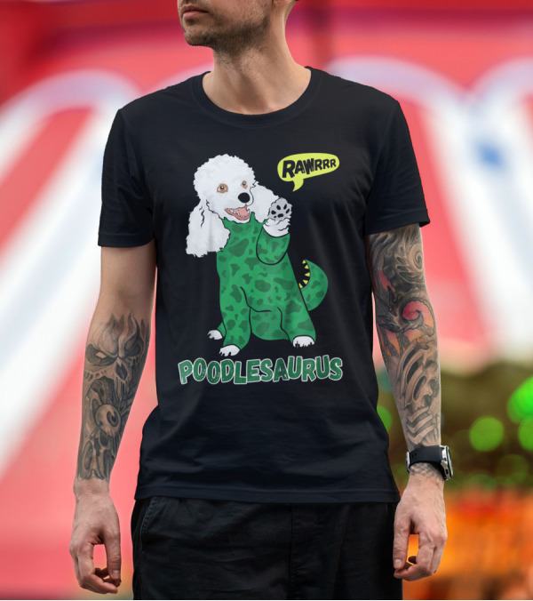 Premium T-Shirt: POODLESAURUS RAWRRR T-Shirt POODLESAURUS RAWRRR T-Shirt