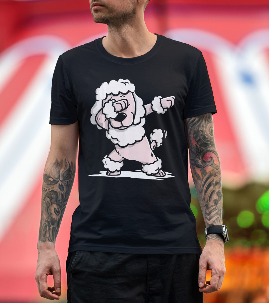 Poodle Dabbing Cute Funny Dab Dance T-Shirt