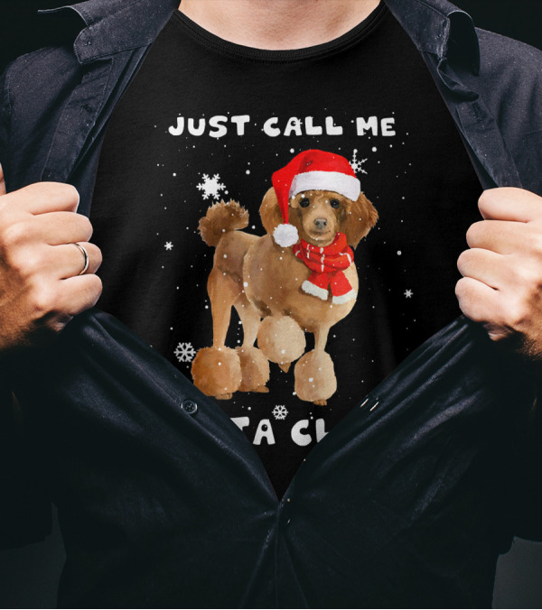 Just Call Me Santa Claus Poodle Tee89s T-Shirt