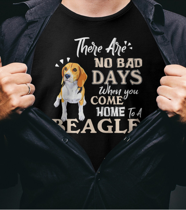 There Are No Bad Days When You Come Home To A Beagle T-Shirt
