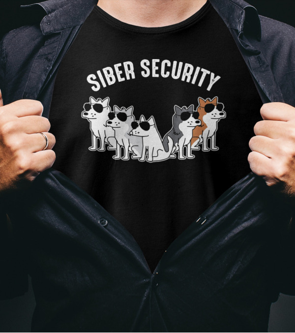 Siberian Husky Siber Security Cool Crew T-Shirt