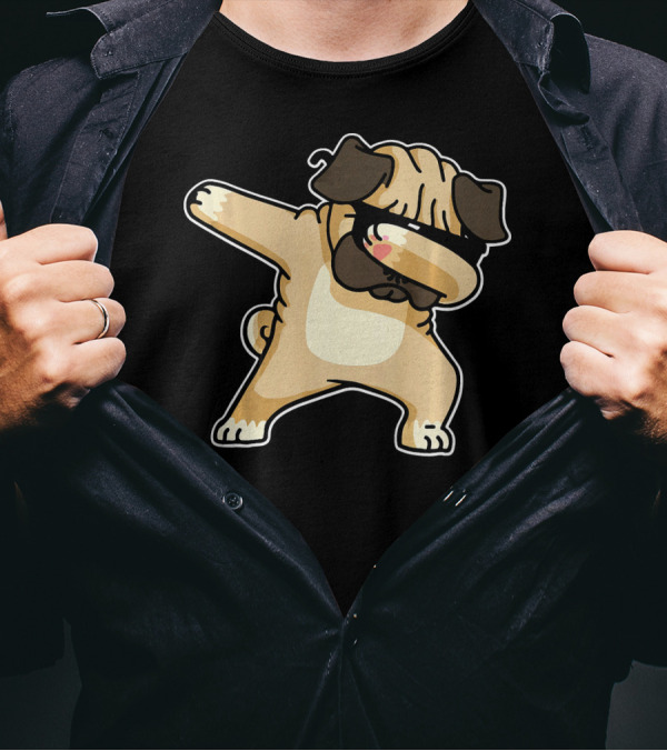 Funny Pug Dab Dance Pug Dabbing T-Shirt