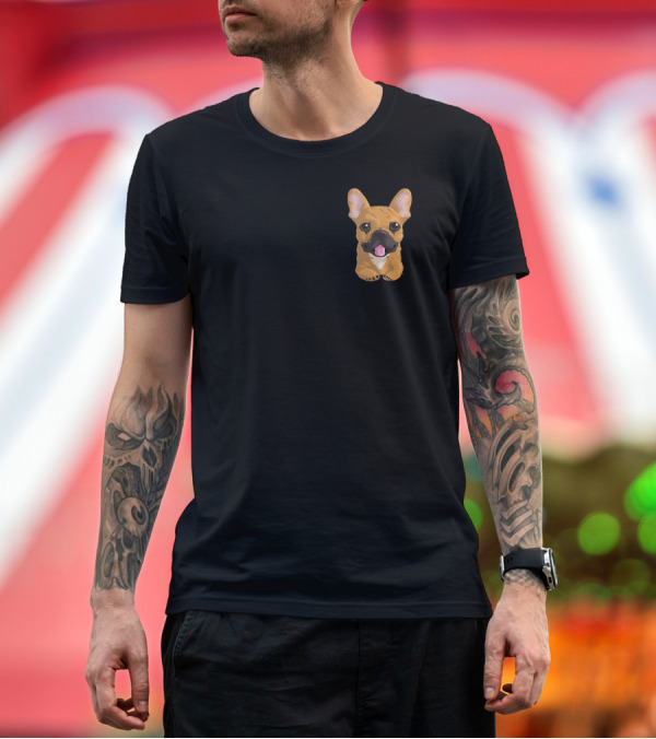 Premium T-Shirt: French Bulldog in Your Pocket Cute Puppy T-Shirt French Bulldog in Your Pocket Cute Puppy T-Shirt