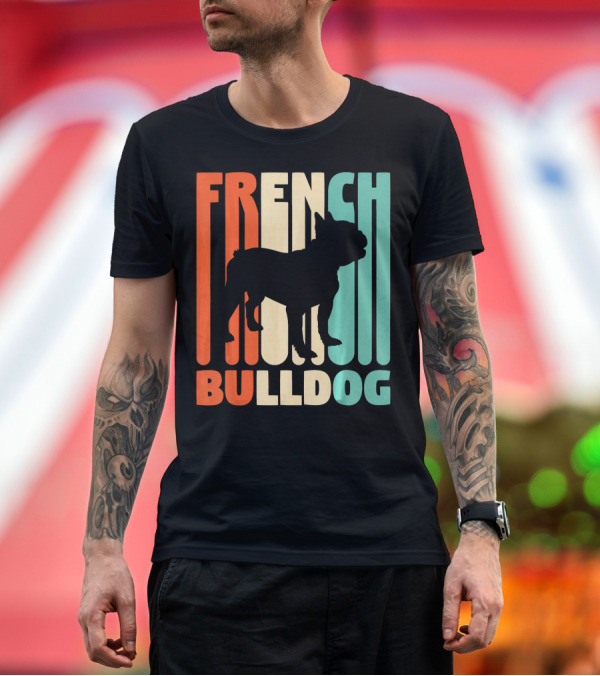 Premium T-Shirt: French Bulldog Vintage Frenchie T-Shirt French Bulldog Vintage Frenchie T-Shirt