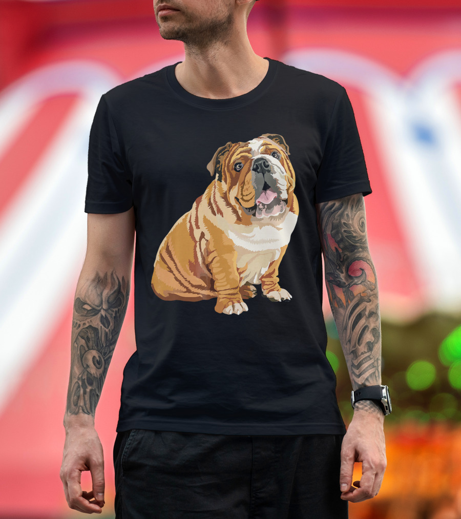 English Bulldog Lovers Dog Pop Gift T-Shirt
