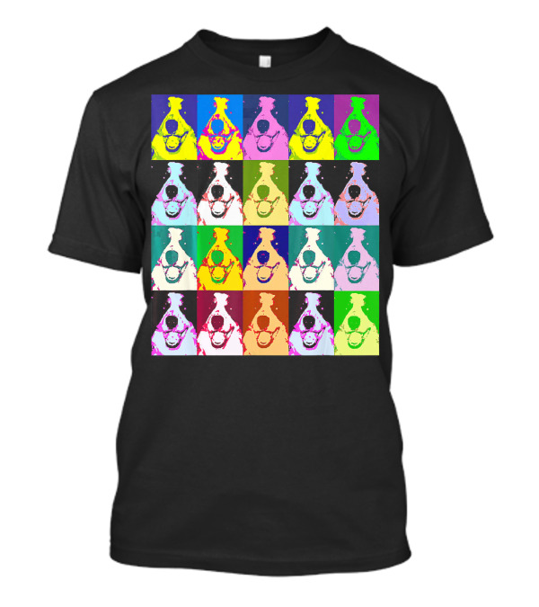Border Collie Colorful Pop Art Blocks T-Shirt