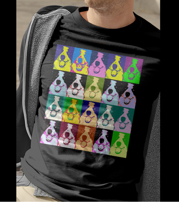Border Collie Colorful Pop Art Blocks T-Shirt