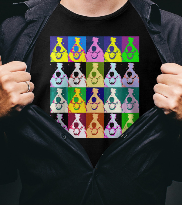 Border Collie Colorful Pop Art Blocks T-Shirt