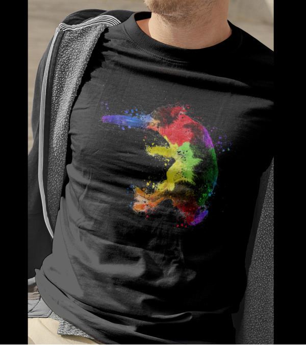 Border Collie Frisbee Colorful Sheepdog T-Shirt