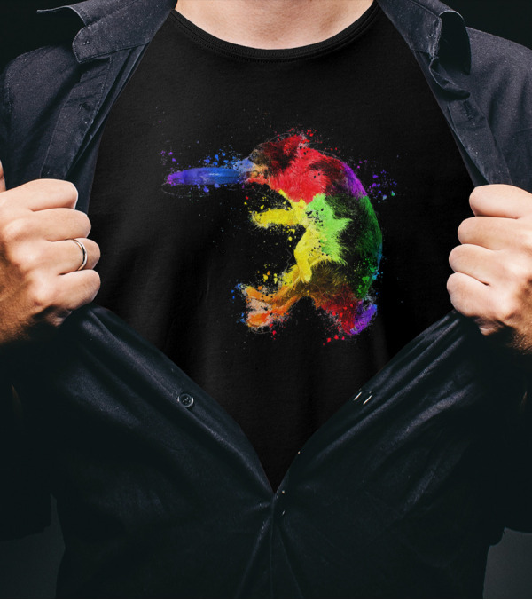 Border Collie Frisbee Colorful Sheepdog T-Shirt