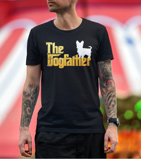 Premium T-Shirt: The Dogfather Yorkie T-Shirt The Dogfather Yorkie T-Shirt
