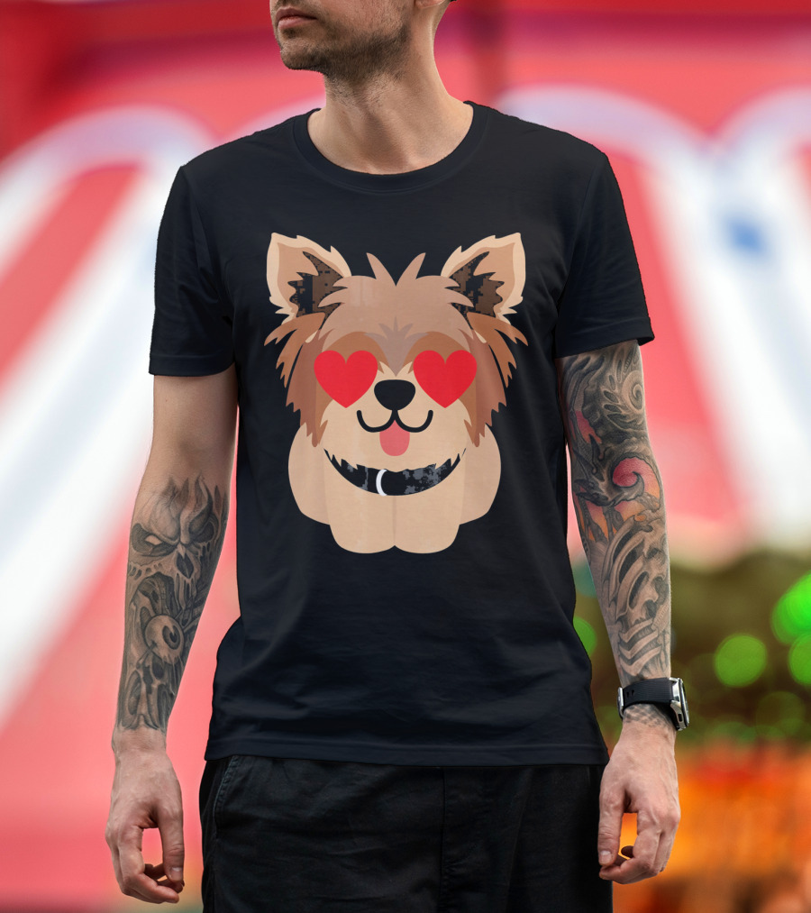 Yorkshire Terrier Heart Eyes T-Shirt