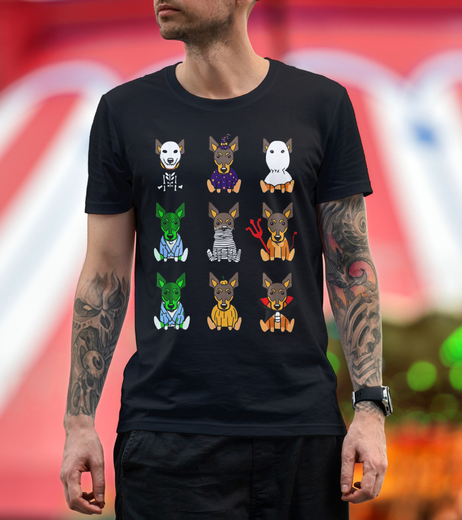 Miniature Pinscher Halloween Costumes Variety T-Shirt