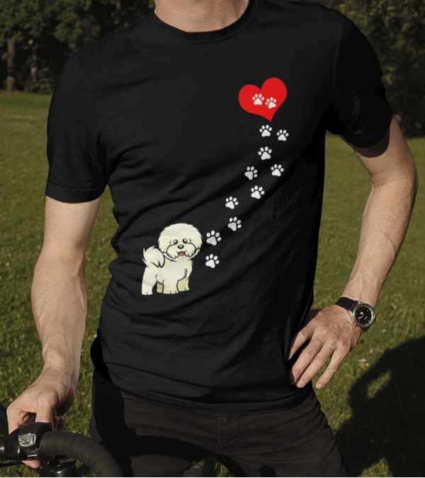 The Path To My Heart Is Paved With Bicho Paw Prints To Love T-Shirt