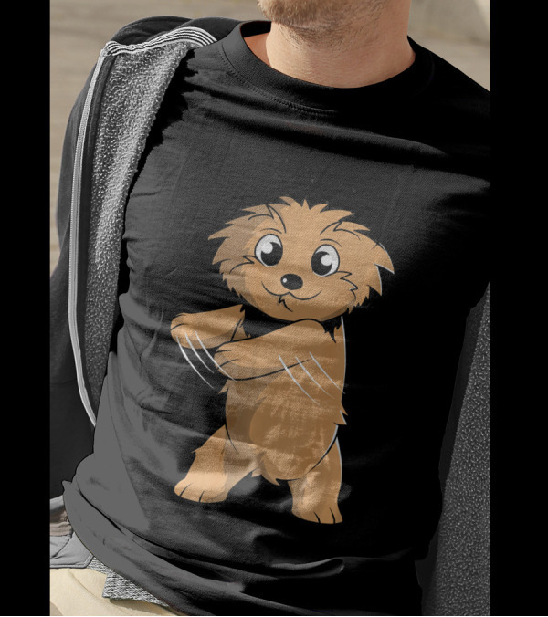 Yorkshire Terrier Floss Dance Flossing Cartoon T-Shirt