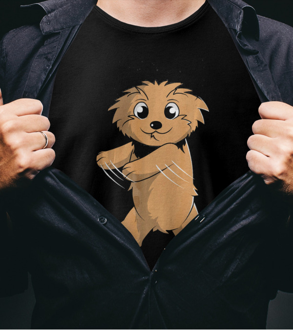 Yorkshire Terrier Floss Dance Flossing Cartoon T-Shirt