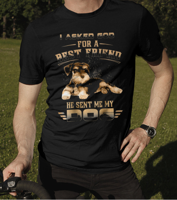 I Asked God For A Best Friend He Sent Me My Dog T-Shirt