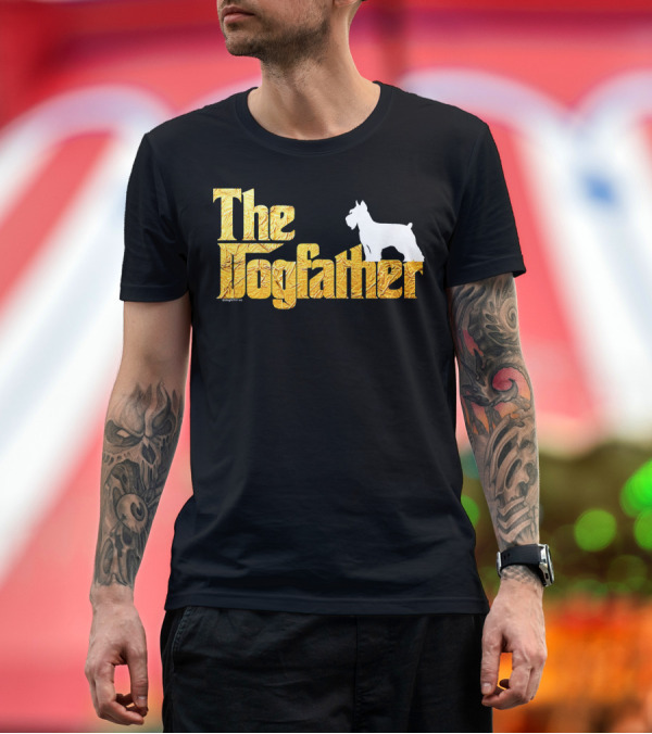 Premium T-Shirt: The Dogfather Miniature Schnauzer T-Shirt The Dogfather Miniature Schnauzer T-Shirt