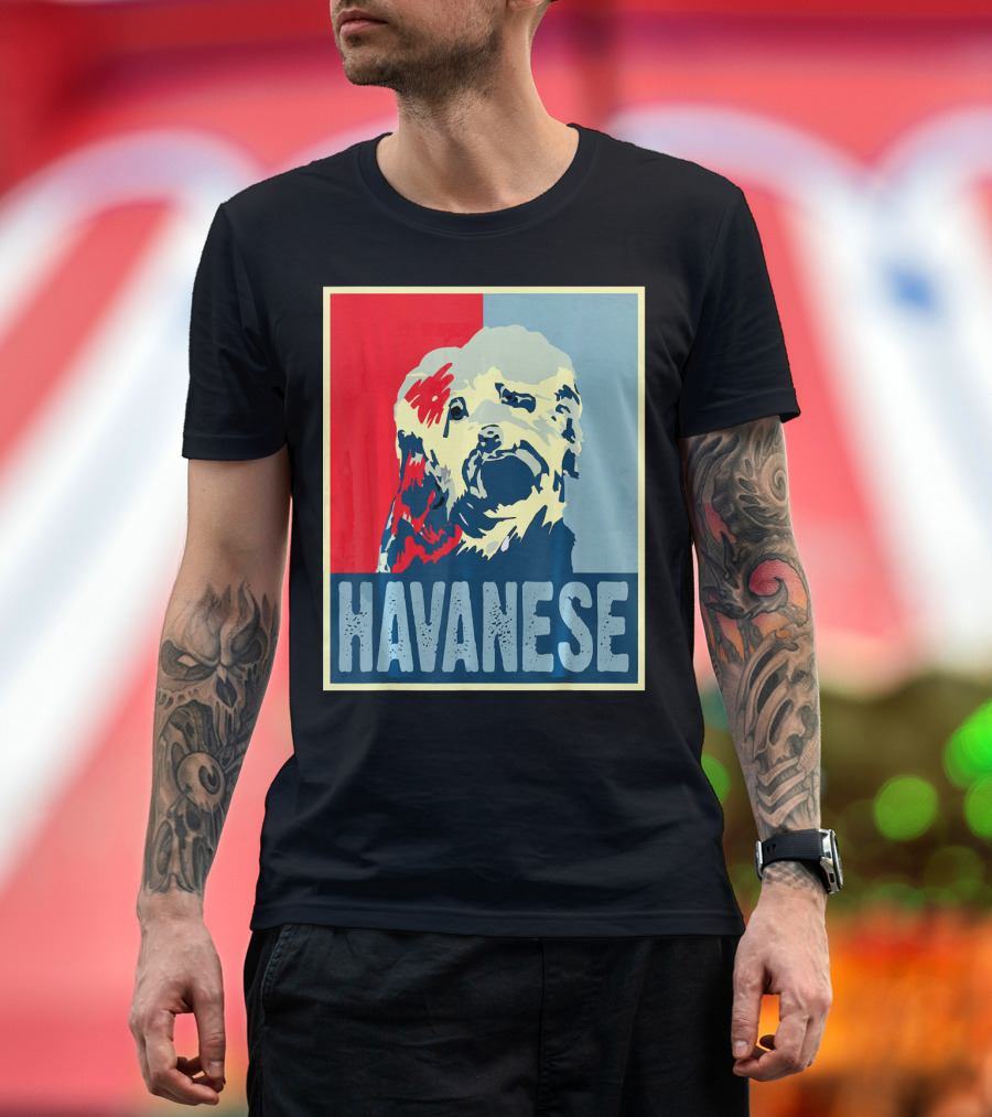 Vintage Retro Havanese Dog Pop T-Shirt