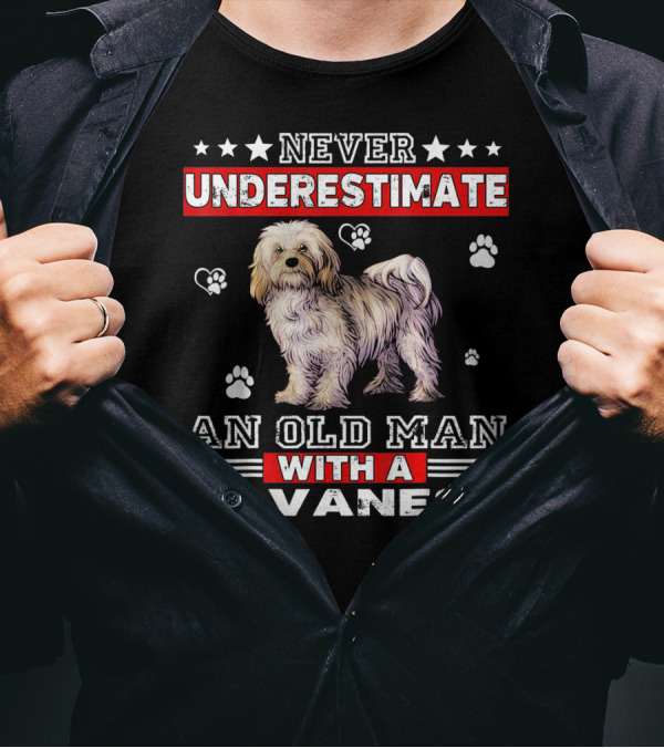 NEVER UNDERESTIMATE AN OLD MAN WITH A HAVANESE T-Shirt