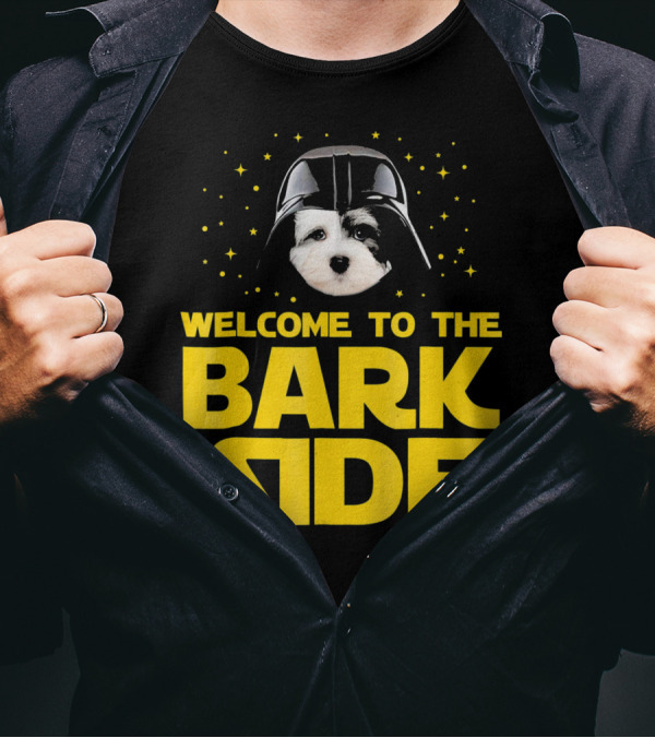 Welcome To The Bark Side Havanese Vader Helmet Star T-Shirt