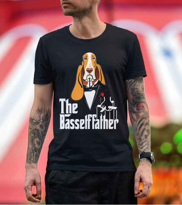 Premium T-Shirt: The Basset Father Mafia Fath Bassetfather T-Shirt The Basset Father Mafia Fath Bassetfather T-Shirt